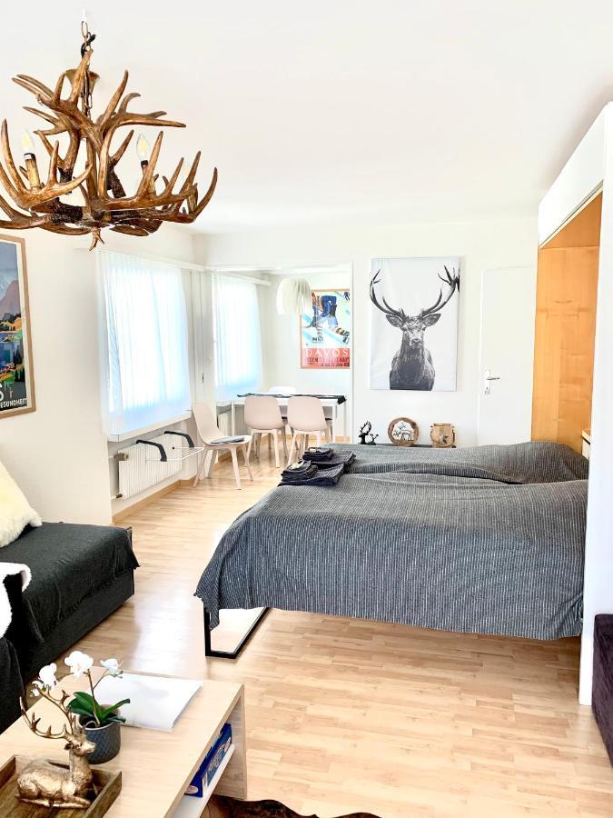 Holiday Apartment Bolgen - Close To Everything! Bolgen, Jakobshorn, Bus Stop, Train Station, Supermarket, Ski School, Ski Rentals, Restaurants And More! Davos Ngoại thất bức ảnh